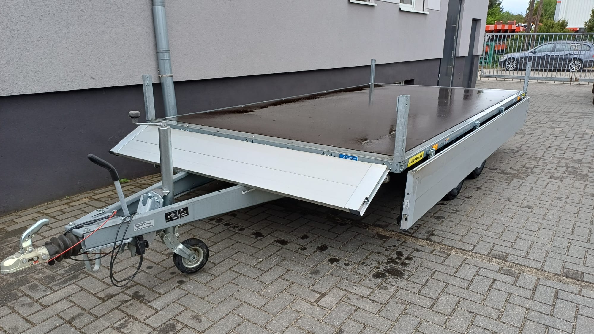 Przyczepa Platforma STEMA 4 x 2m DMC 2700 + BURTY